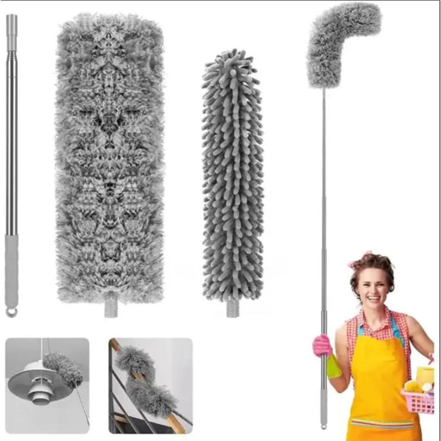 2M Extendable Microfiber Duster for Windows, Curtains & High Ceilings | No Ladder Needed