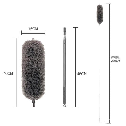 2M Extendable Microfiber Duster for Windows, Curtains & High Ceilings | No Ladder Needed