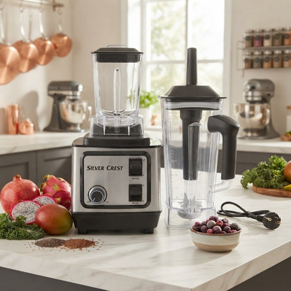 Silver Crest SC-1589 A German Technology 2-in-1 Commercial Blender & Grinder - Heavy Duty
