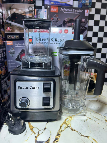 Silver Crest SC-1589 A German Technology 2-in-1 Commercial Blender & Grinder - Heavy Duty