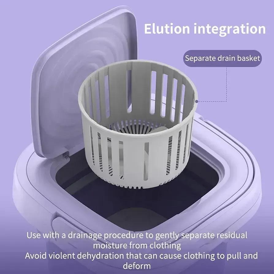 Mini Portable Folding Washing Machine 8.5L - Baby Clothes, Undergarments & Socks ke liye - 220V